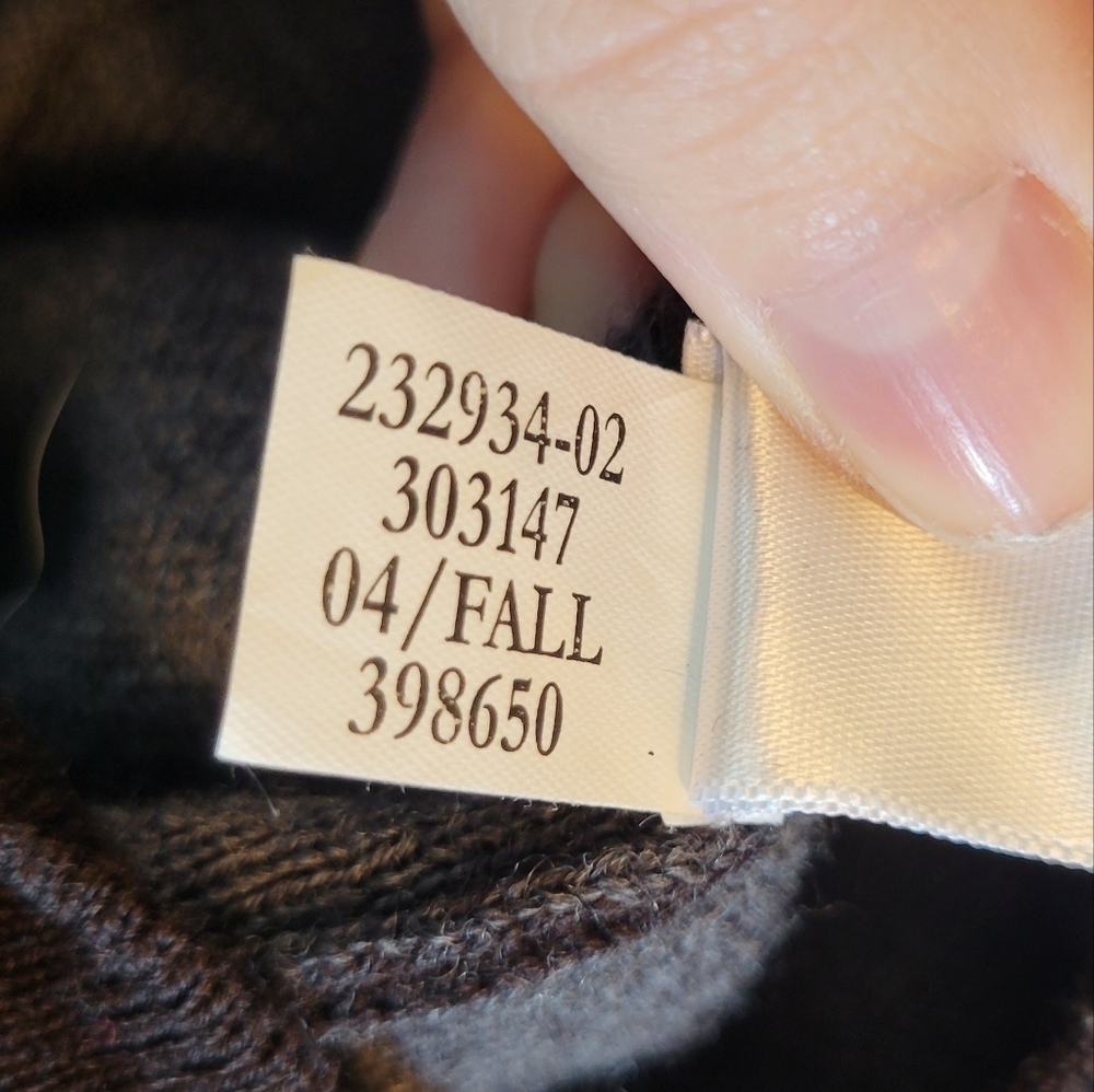 Banana Republic Brown Stretch Merino Wool Double Zip Sweater - Picture 10 of 10